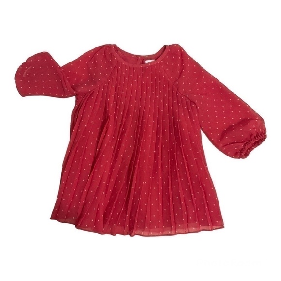 ⭐️3/$25 Baby Gap Polka dot  Pleated blouse Size 6-12 months - Picture 8 of 8